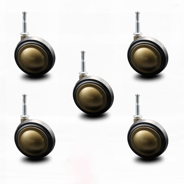 3 Inch Windsor Antique Soft Tread Ball Caster - Grip Neck Stem-SCC, 5PK